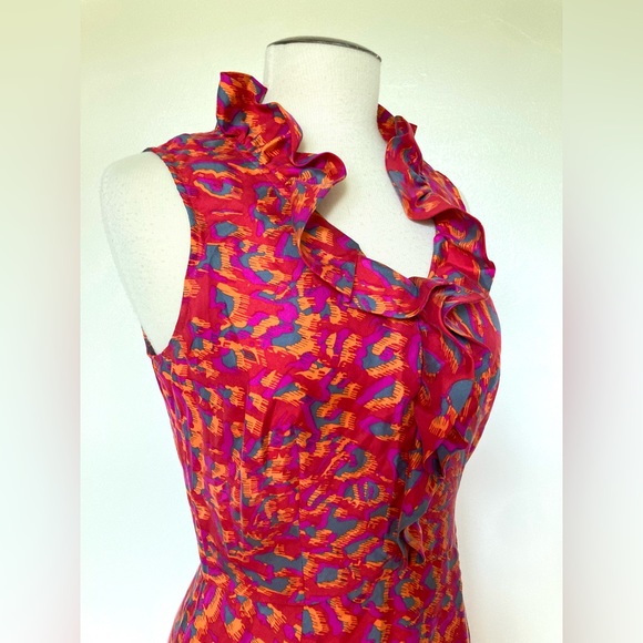 RACHEL ZOE 100% Silk Ruffle Dress - Picture 12 of 16